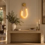 Luxury Brass Jade LED Wall Light | Decorative Sconce - Image 5