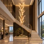 Luxury Leaf Vein Chandelier | Copper Branch LED Light - Image 2