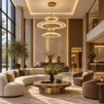 Modern Art Glass LED Pendant Light | Ring Chandelier - Image 4