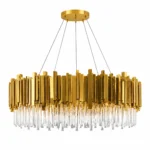 Luxury Gold Crystal Ring Chandelier | Modern Pendant Light
