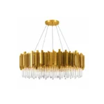 Luxury Gold Crystal Ring Chandelier | Modern Pendant Light