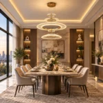 Modern Art Glass LED Pendant Light | Ring Chandelier - Image 2