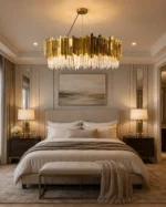 Luxury Gold Crystal Ring Chandelier | Modern Pendant Light - Image 3