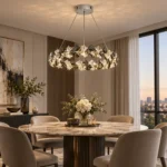Luxury Crystal Ring LED Pendant Light | Halo Chandelier - Image 3
