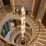 Modern Spiral Crystal Pendant Light | LED Helix Chandelier - Image 4