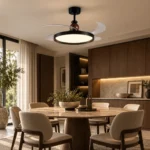 Smart Retractable Blade LED Ceiling Fan Light | 42-Inch Modern Design - Image 2