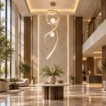 Luxury Spiral LED Pendant Light | Rose Gold Chandelier - Image 5