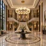 Natural Alabaster Ring Chandelier | Luxury LED Pendant Light - Image 3