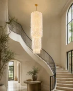 Luxury Capiz Shell Chandelier | Vertical Pendant Light - Image 5