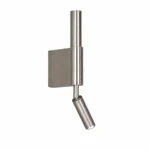 Modern Adjustable LED Wall Light | Brushed Nickel Sconce