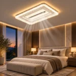 Crystal Rectangle LED Ceiling Light | Smart Dimmable Design - Image 3