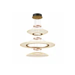 Modern Art Glass LED Pendant Light | Ring Chandelier