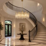 Luxury Glass Fringe Crystal Chandelier | Copper Pendant Light - Image 2