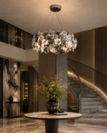 Luxury Crystal Ring Chandelier | Modern Pendant Light - Image 3