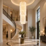 Luxury Capiz Shell Chandelier | Vertical Pendant Light - Image 3