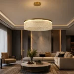 Modern Crystal Ring Chandelier | Luxury LED Pendant Light - Image 3