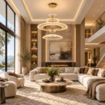 Modern Art Glass LED Pendant Light | Ring Chandelier - Image 3