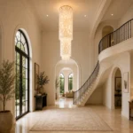 Luxury Capiz Shell Chandelier | Vertical Pendant Light - Image 2