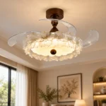 42-Inch Crystal LED Ceiling Fan Light | Hidden Blade Design - Image 3
