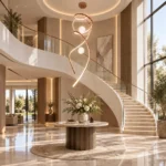 Luxury Spiral LED Pendant Light | Rose Gold Chandelier - Image 4