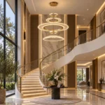 Modern Art Glass LED Pendant Light | Ring Chandelier - Image 5