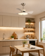 35cm Compact LED Ceiling Fan Light | Modern Dimmable Design - Image 4