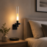 Modern LED Glass Tube Wall Light | Cylinder Wall Sconce - Image 4