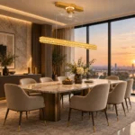 Crystal Linear Pendant Fan Light | Smart LED Chandelier Design - Image 4