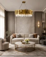 Luxury Gold Crystal Ring Chandelier | Modern Pendant Light - Image 4
