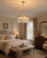 Luxury Glass Fringe Crystal Chandelier | Copper Pendant Light - Image 4
