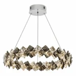 Luxury Crystal Ring LED Pendant Light | Halo Chandelier