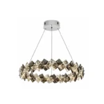 Luxury Crystal Ring LED Pendant Light | Halo Chandelier