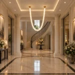 Frosted Glass Bead Chandelier | Modern LED Pendant Light - Image 3
