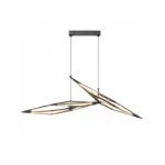 Modern Geometric LED Pendant Light | Linear Chandelier