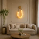 Luxury Brass Jade LED Wall Light | Decorative Sconce - Image 4