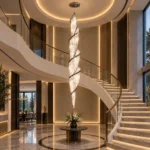 Modern Spiral Crystal Pendant Light | LED Helix Chandelier - Image 5