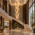 Luxury Leaf Vein Chandelier | Copper Branch LED Light - Image 3
