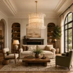 Luxury Scalloped Glass Chandelier | Crystal Pendant Light - Image 4