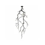 Vertical Branch Chandelier | Ceramic Flower Pendant Light