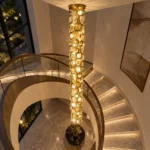 Modern Crystal Staircase Chandelier | LED Pendant Light - Image 3