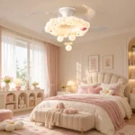 Peony Flower LED Ceiling Fan Light | Smart Hidden Blade Design - Image 5