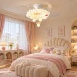 Peony Flower LED Ceiling Fan Light | Smart Hidden Blade Design - Image 4