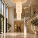 Luxury Capiz Shell Chandelier | Vertical Pendant Light - Image 6