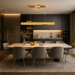 Crystal Linear Pendant Fan Light | Smart LED Chandelier Design - Image 2