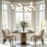 Modern Branch Globe Chandelier | Opal Glass LED Light - Image 4