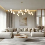 Modern Branch Globe Chandelier | Opal Glass LED Light - Image 2
