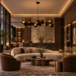 Black Gold Geometric Pendant Light | Polygon Chandelier - Image 4