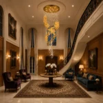 Luxury Spiral Crystal Chandelier | Golden Cascade Pendant Light - Image 2