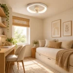 50cm Geometric LED Ceiling Fan Light | Slim Modern Design - Image 4