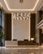 Luxury Crystal Ring LED Pendant Light | Halo Chandelier - Image 3
